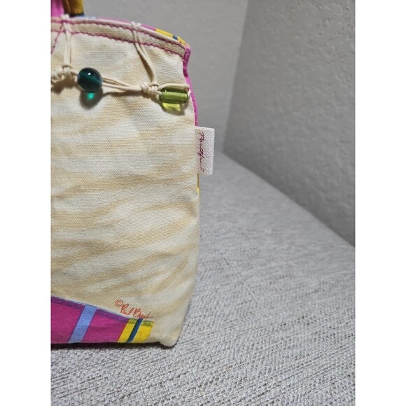 Sun 'N' Sand Coastal Flip Flop Tote Paul Brent 14"x 9"x 3" Women's Bags Handbags - Picture 6 of 15